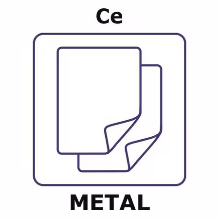 CERIUM, FOIL 25X25MM, THICKNESS 0.1MM, & pack 1X1EA