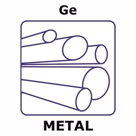 GERMANIUM, SHEET, 25X25MM, THICKNESS 1.& pack 1X1EA