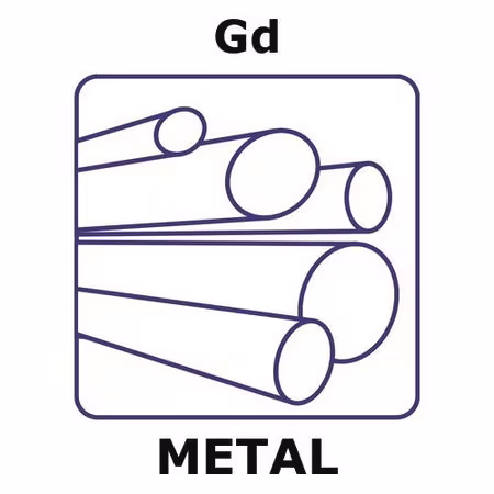 GADOLINIUM, ROD, 100MM, DIAMETER 3.0MM,& pack 1X1EA