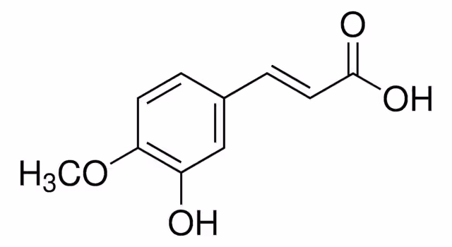 3-HYDROXY-4-METHOXYCINNAMIC ACID, 97%, P pack 1X5G