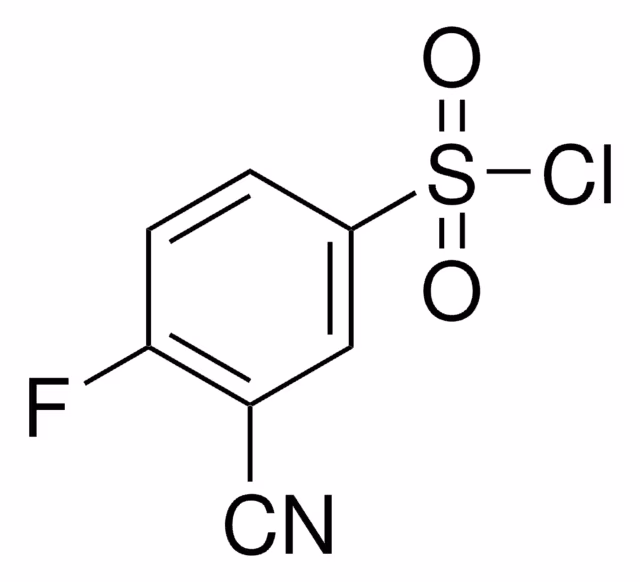 4-FLUORO-3-CYANOBENZENESULFONYL CHLORID& pack 1X1G