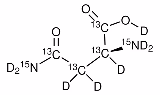 L-ASPARAGINE-13C4,15N2,D8, 98 ATOM% 13C& pack 1X100MG