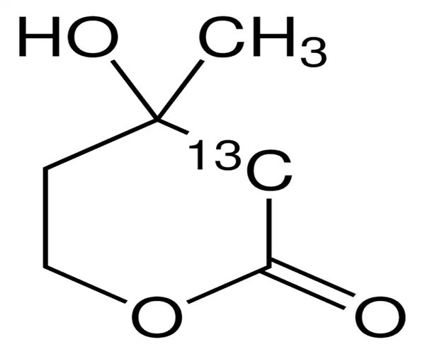 MEVALONOLACTONE-2-13C, 99 ATOM % 13C, 9& pack 1X100MG