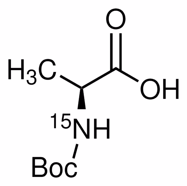 BOC-ALA-OH-15N, >=98 ATOM % 15N, >=99% pack 1X250MG
