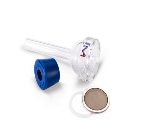 Base de vidro w/Stopper e tela SS, 47MM pack 1X1EA