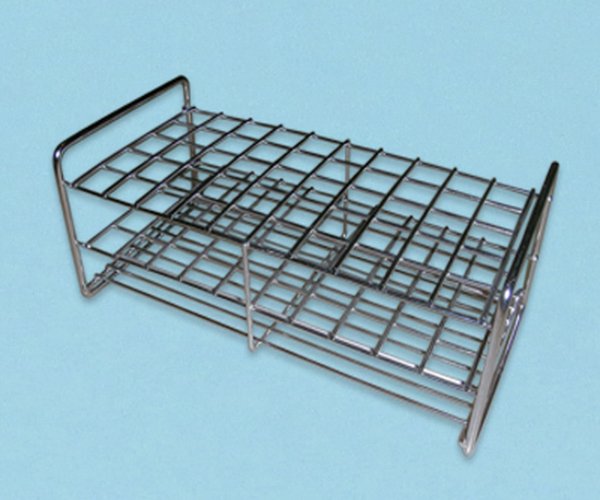 Gradilla inox., 12 tubos de 13 mm