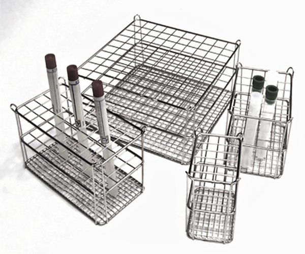 Gradilla acero inox. 10x5 tubos, 12 mm