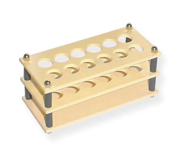 Gradilla PVC para 48 tubos de 40 mm 1 fila