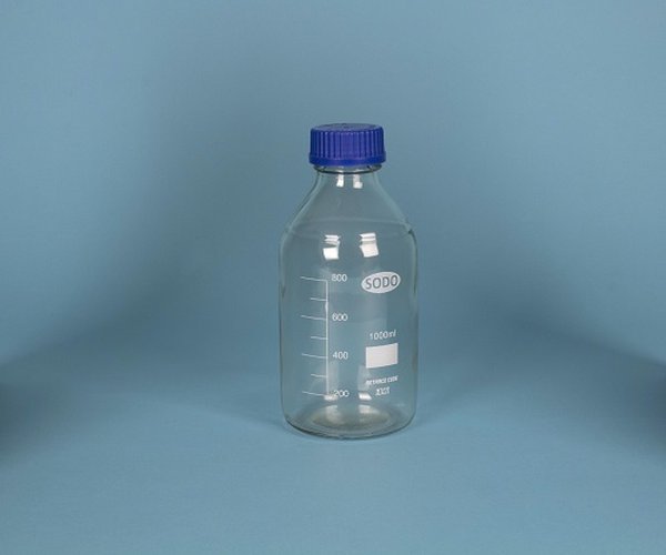 Frasco ISO ECO tapon azul, 1000 ml 10 uds