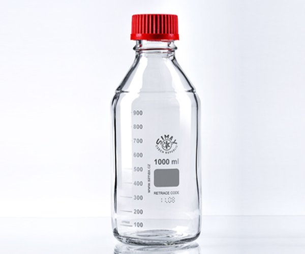 Frasco ISO Simax tapon+anillo rojo 1000ml