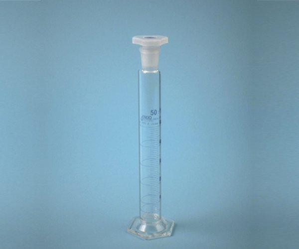 Probeta A azul esm. t/plastico, 50 ml