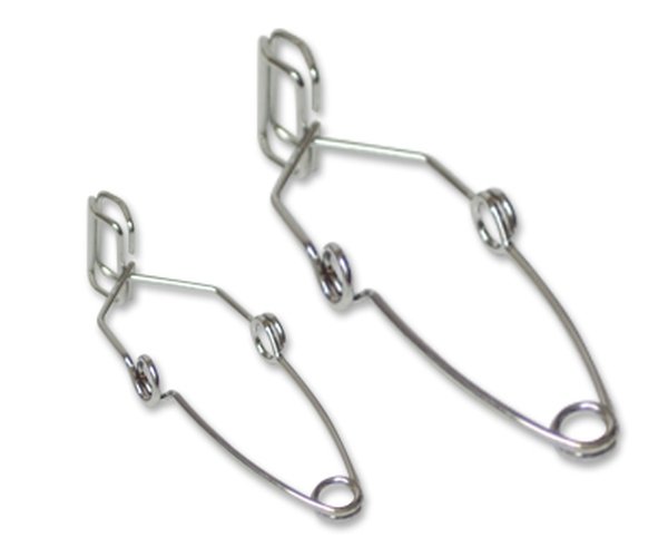 Pinza acero p/tubo ensayo, 150 mm   10 uds