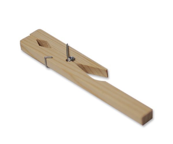 Pinza madera p/tubo ensayo, 180 mm   10 uds