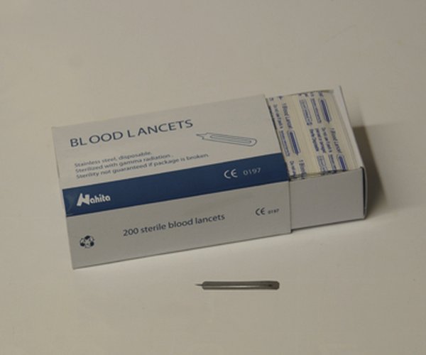 Lancetas esteriles, C/200