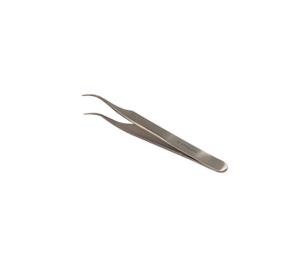 Pinza laboratorio, punta curva   10 uds