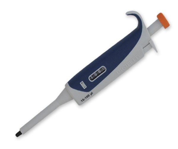 Micropipeta autoclavable, vol. variável 10-100 uL