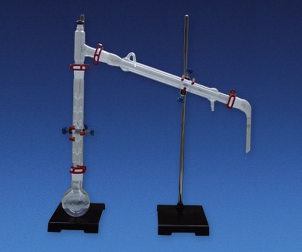 Equipo destilacion fraccionada en maletin, 250 ml