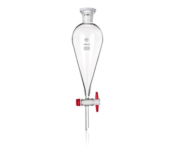 Embudo decantacion t/esm. llave tefron Simax 500mL