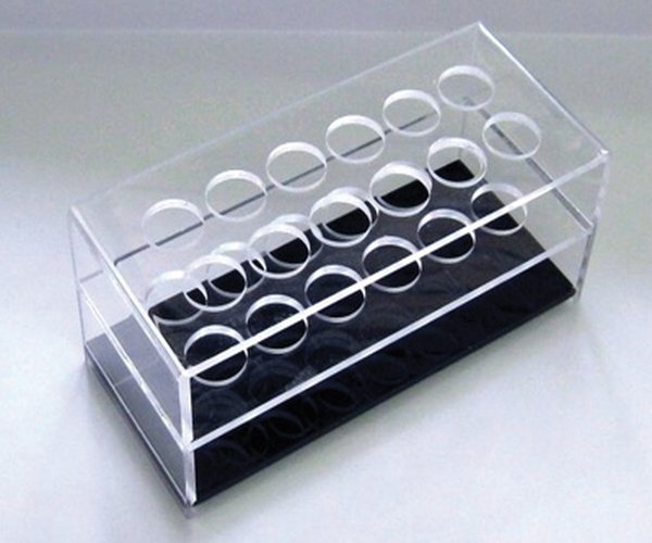 Gradilla plexiglas 12 tubos de 32 mm