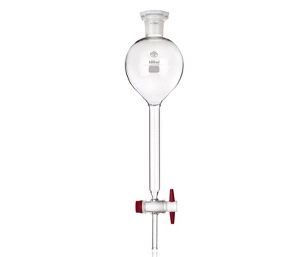 Embudo decantacion GILSON 125 ml 19/26 tap. plastico 4uds