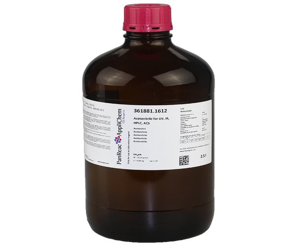 Acetonitrilo para UV, IR, HPLC, ACS , 2,5 L