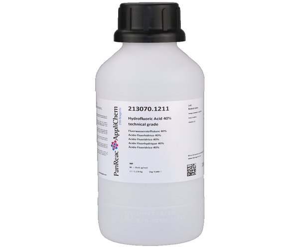 Acido Fluorhidrico 40% grado tecnico , 1 L