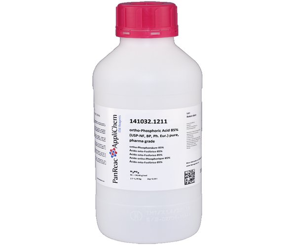 Acido orto-Fosforico 85% (USP-NF, BP, Ph. Eur.) puro, grado farma , 2,5 L