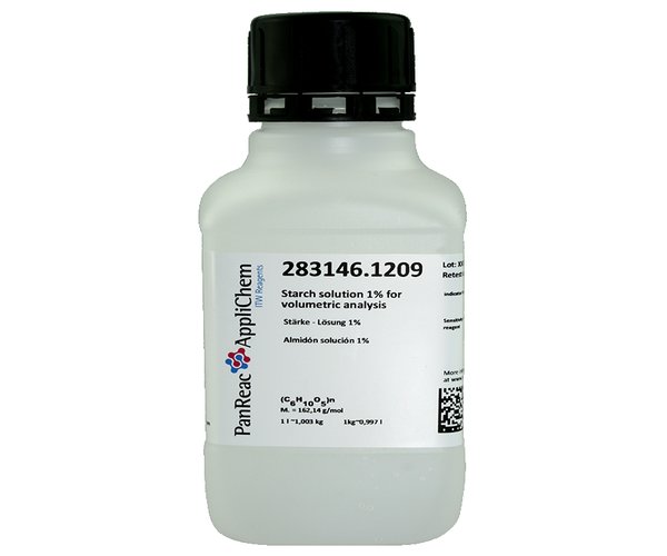 Almidon solucion 1% (Reag. Ph. Eur.) para analisis volumetrico , 250 mL