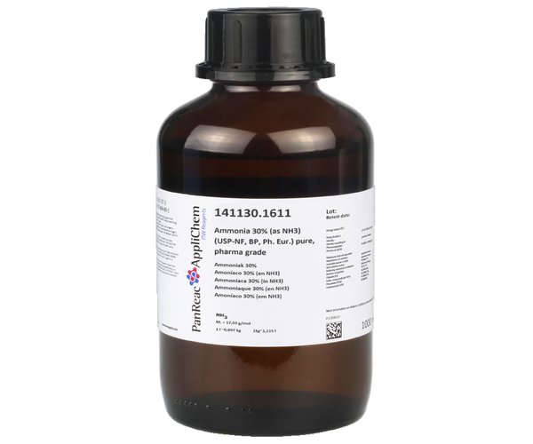 Amoniaco 30% (en NH3) (USP-NF, BP, Ph. Eur.) puro, grado farma , 2,5 L