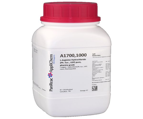 L-Arginina Clorhidrato (USP, Ph. Eur.) puro, grado farma , 1 kg
