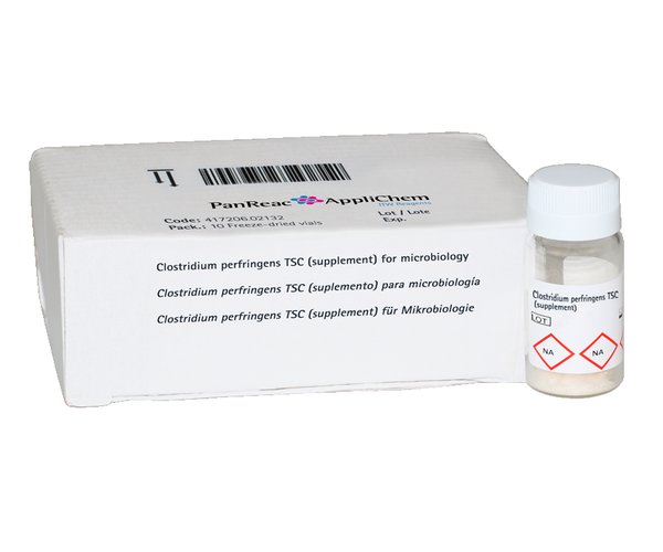 Clostridium perfringens TSC (Suplemento) para microbiologia , 10 viales