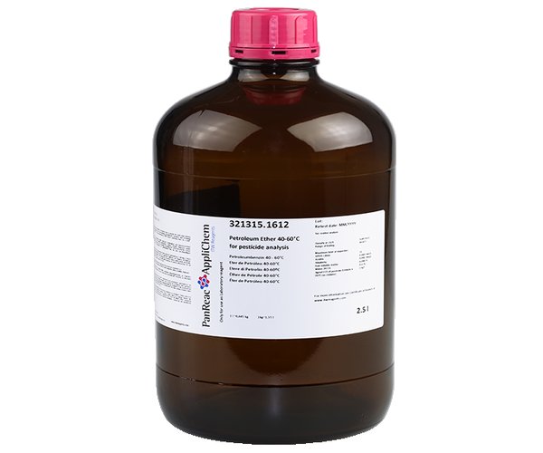 Eter de Petroleo 40-60°C para analisis de pesticidas , 2,5 L