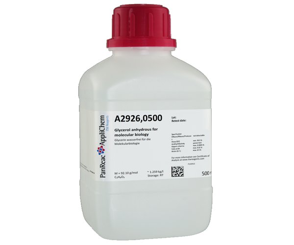 Glicerina para biologia molecular , 500 mL