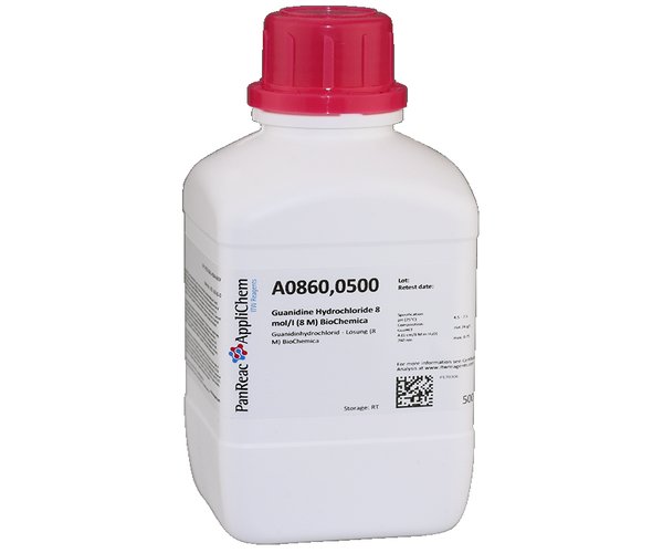 Guanidinio Cloruro 8 mol/l (8 M) BioChemica , 500 mL