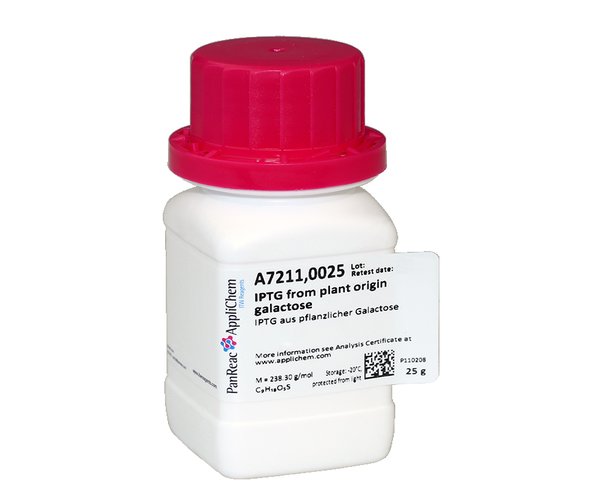 IPTG de galactosa de origen vegetal , 25 g