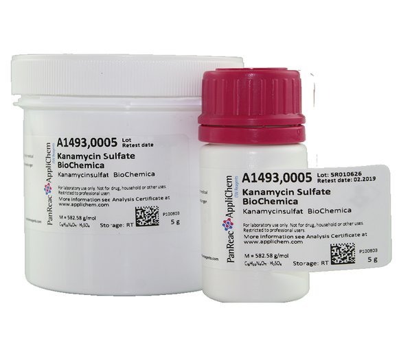 Kanamicina Sulfato BioChemica  , 5 g