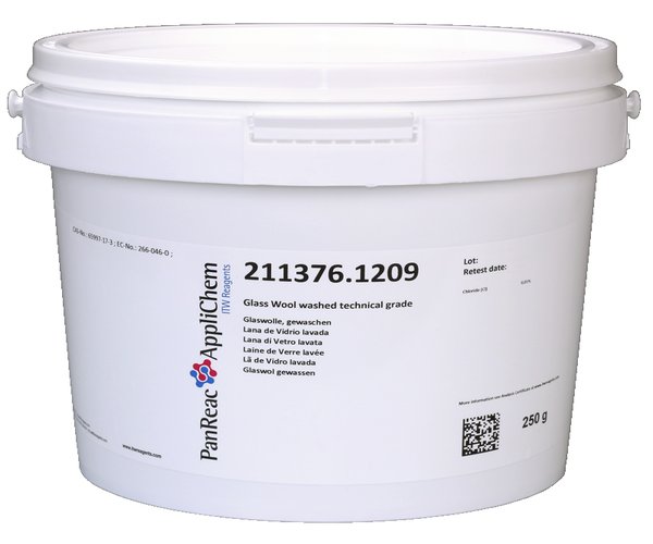 Lana de Vidrio lavada grado tecnico , 1 kg