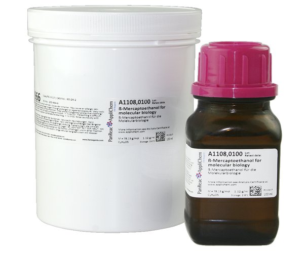β-Mercaptoetanol para biologia molecular , 100 mL