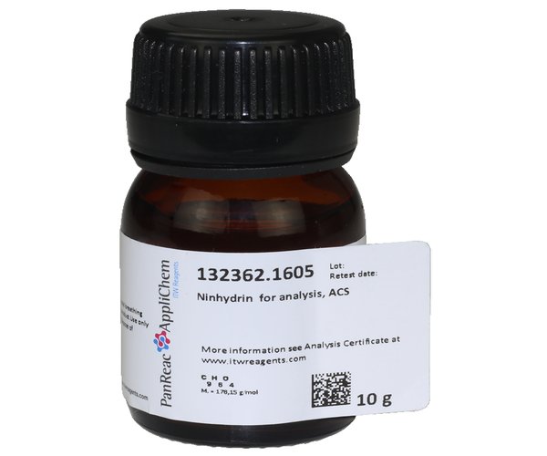 Ninhidrina para analisis, ACS , 10 g