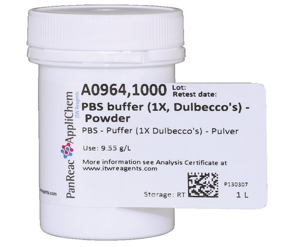 PBS Tampon (1X Dulbecco) - Polvo  , 50 L