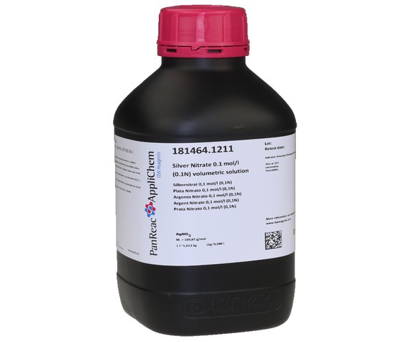 Plata Nitrato 0,1 mol/l (0,1N) solucion valorada , 1 L
