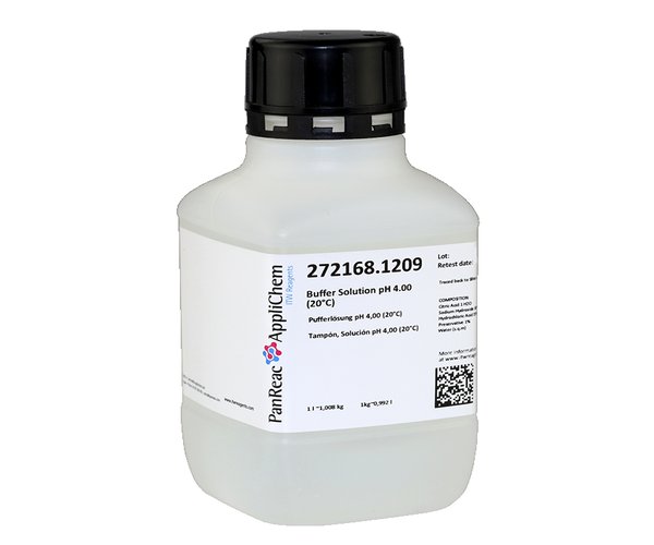 Tampon, Solucion pH 4,00 (20°C)  , 1 L