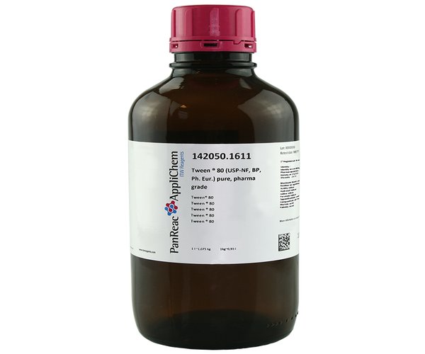 Tween 80 (USP-NF, BP, Ph. Eur.) puro, grado farma , 1 L