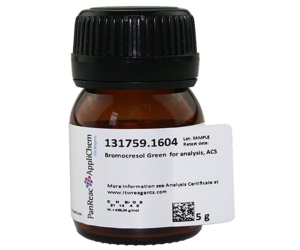 Verde de Bromocresol para analise, ACS , 25 g