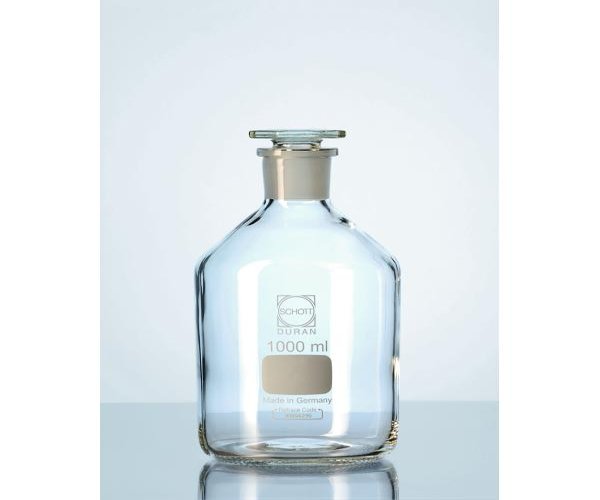 DURAN Frascos, cuello ancho con esmerilado normalizado y tapon de vidrio, NS 85/55, pack 1