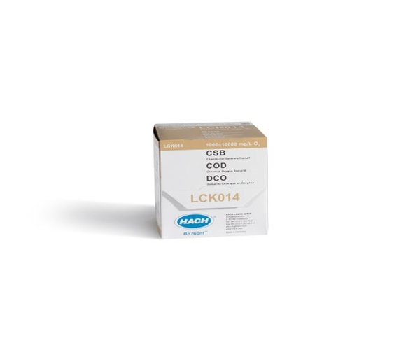 DQO, cubeta- test, rango de medida 1000 -10000 ppm, 25 test