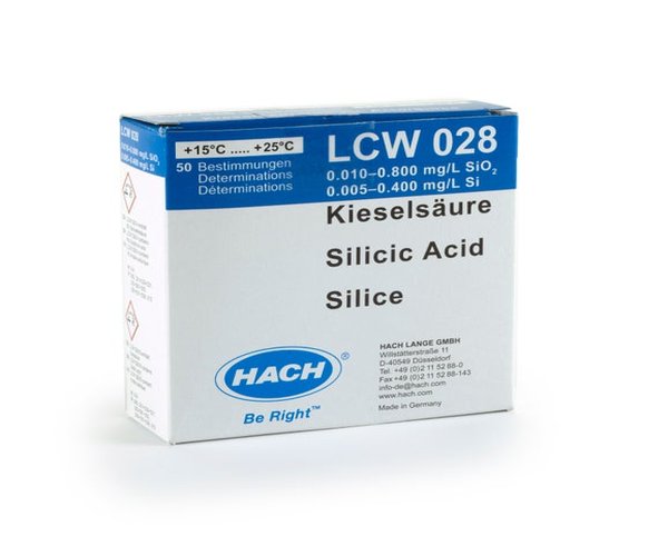 ACIDO SILICICO, pipeta-test , rango de medida 0.01-0.8 ppm, 50 test