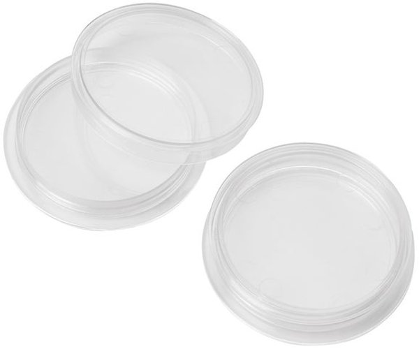 PLACAS PETRI, (9*50 mm), p/ filtros  de 47 mm, pk 100, c/ almohadilla (