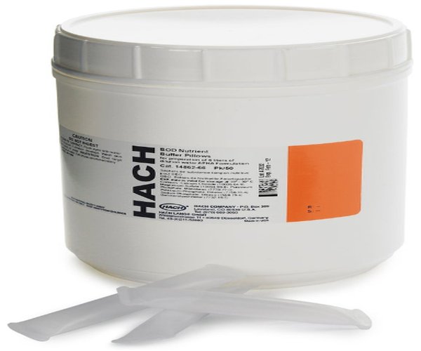 NUTRIENT BUFFER, Pillows, 6ml p/g l pk 50, p/prepar. agua dilucion DBO