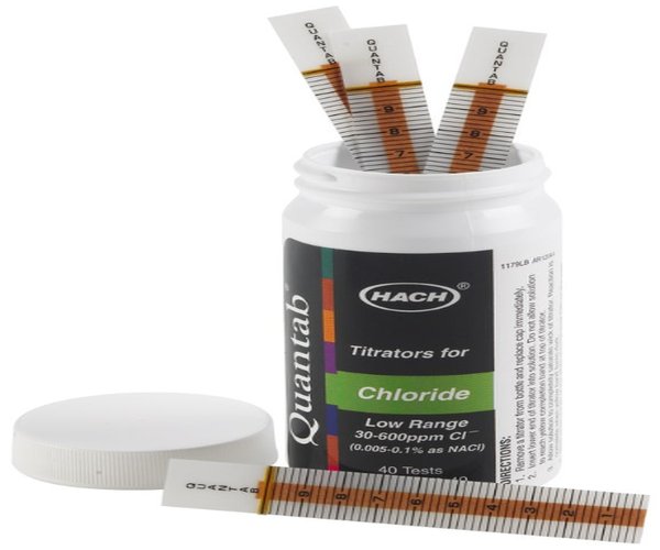 CLORURO, Test Strips, LR (30-600 mg /l), 40 Test